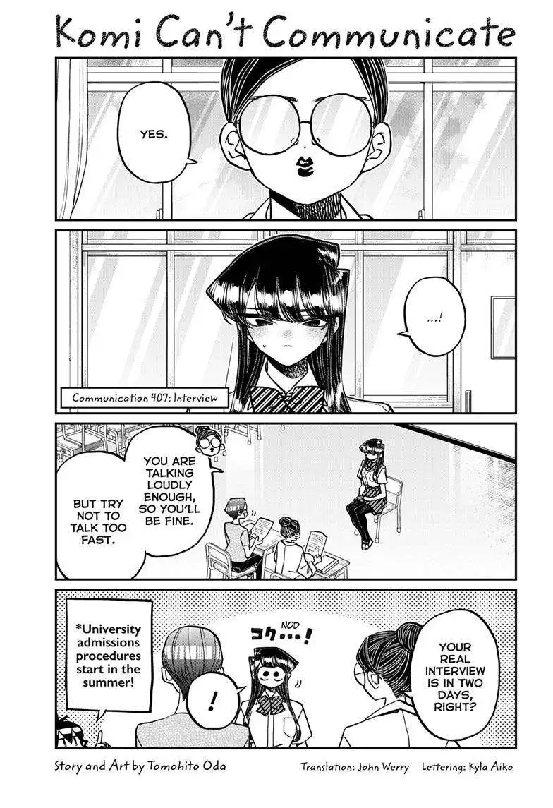 Komi-san wa Komyushou Desu Chapter 407 2